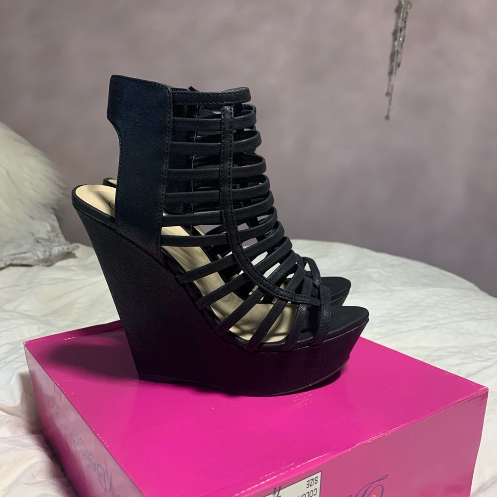 Pair of wedges **WORN ONCE**🌹